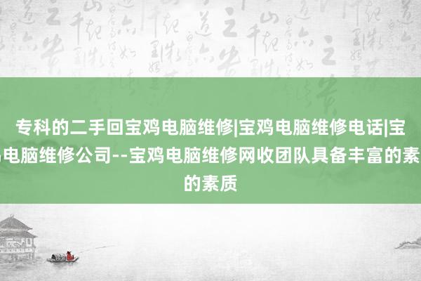 专科的二手回宝鸡电脑维修|宝鸡电脑维修电话|宝鸡电脑维修公司--宝鸡电脑维修网收团队具备丰富的素质